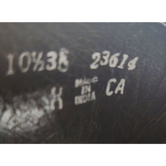 Mens Florsheim 23614 Black Textured Leather Dress Shoes Size 10 1/2 Brand New - Picture 12 of 14